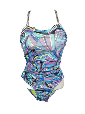 Dolfin One Piece Swimsuit Size 32 Blue Purple Patterned beachwear summer beach